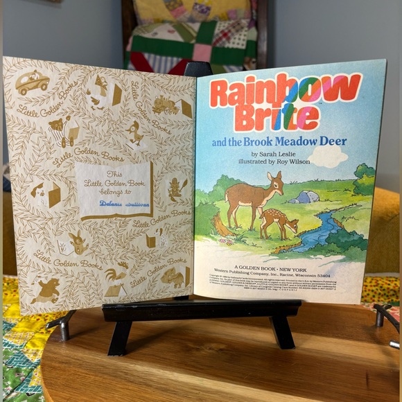 Vintage Rainbow Brite and the Brook Meadow Deer hardcover book - Picture 2 of 3